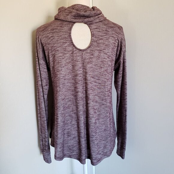 Wild Pearl Knit Cowl Neck Long Sleeve Pullover Keyhole Back Size Women's Small - Picture 6 of 10